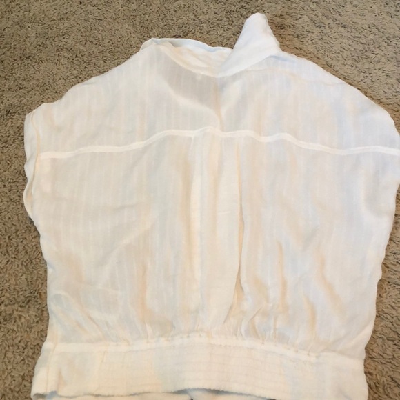 Thin white button down top-Hollister - Picture 3 of 7